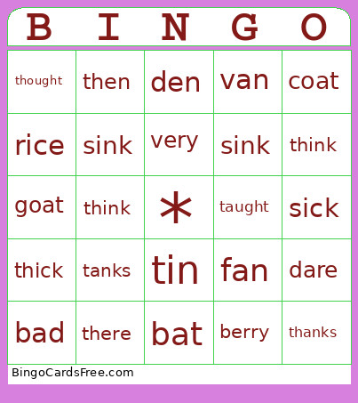 Thanksgiving Bingo Card