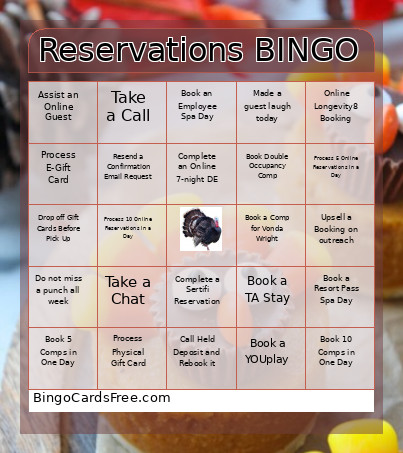 Thanksgiving Bingo Card