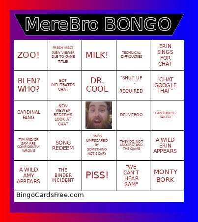 THE BROTHERS MERERAE Bingo