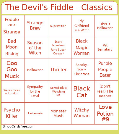 The Devil's Fiddle - Classics Bingo Card