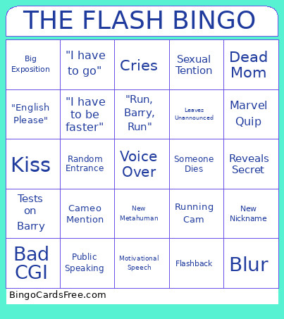 The Flash Bingo Card