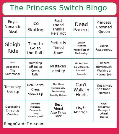 The Princess Switch Bingo