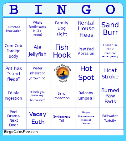 The Tourists Are Here Bingo Card