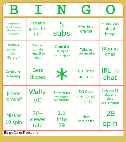 TheDengler_ Bingo Card