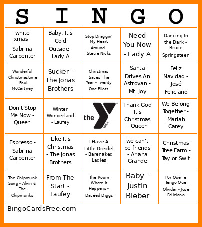 These People Also Made A Holiday Song Bingo Card