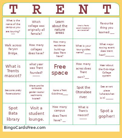 THRIVE Bingo Card 2
