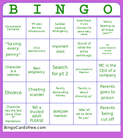 Tiktok Bingo Card