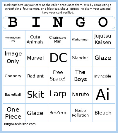 TikTok Bingo Card