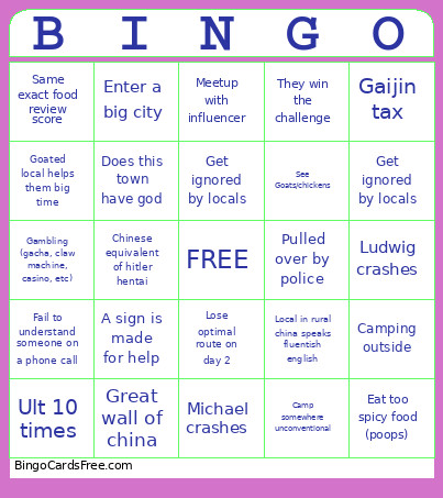 TIP 2 TIP 2 Bingo Card