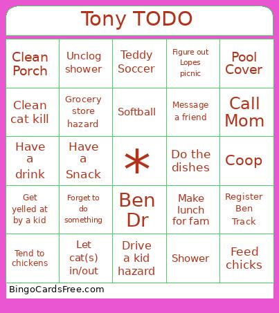 Tony Bingo - 05/31/25