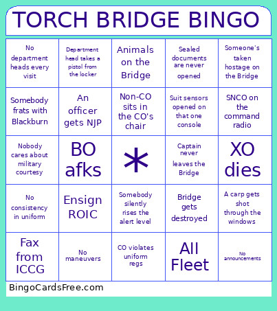 Bay bridge Bingo Cards