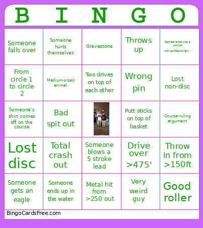 Tour 7 Bingo Card