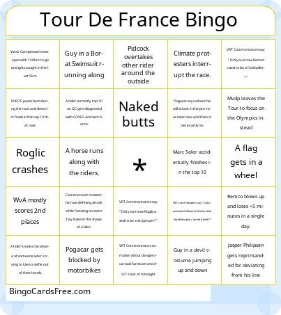 tdf_2024_jon Bingo Cards Free Pdf Printable Game, Title: Tour De France Bingo