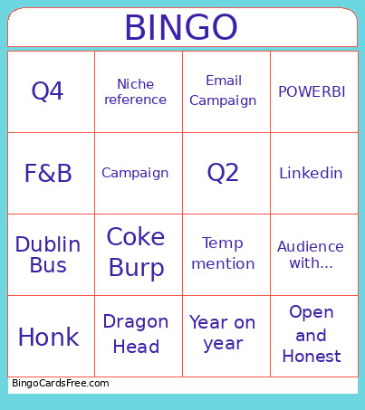 Trading Bingo Card