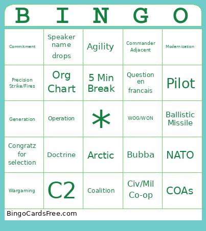 Traynor Bingo Card 3
