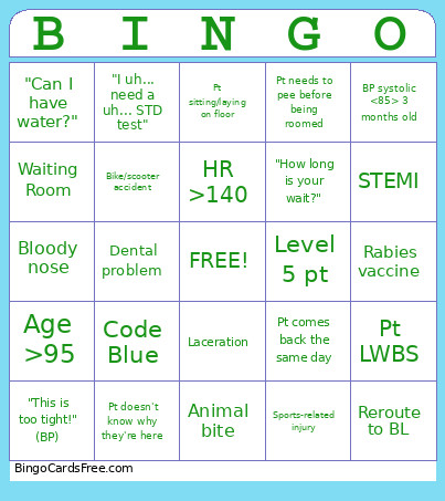 Tri Bingo Card
