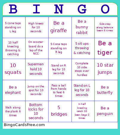 TRIAL Bingo Card