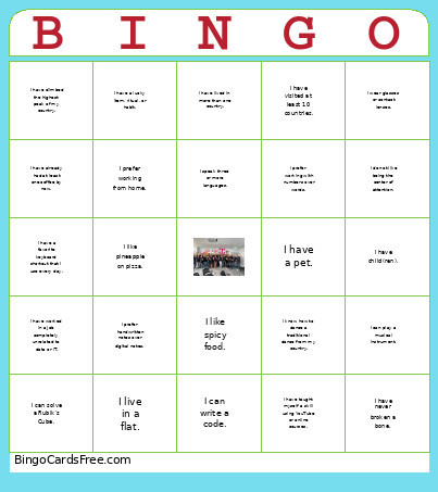 Tribe Connect Bingo Card