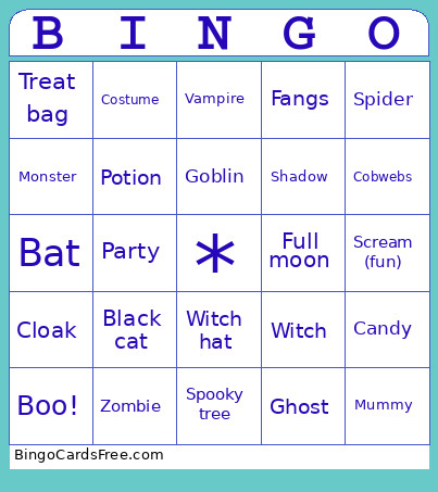 Tricks Bingo Card