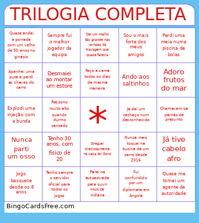 TRILOGIA COMPLETA Bingo Card