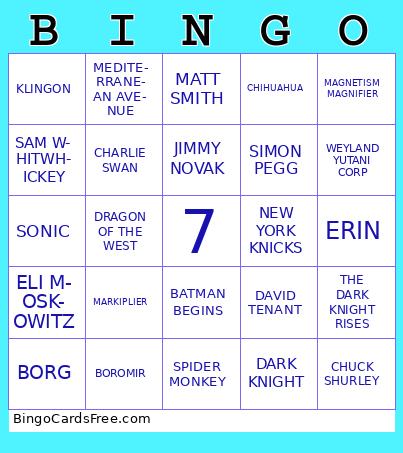 trivia bingo