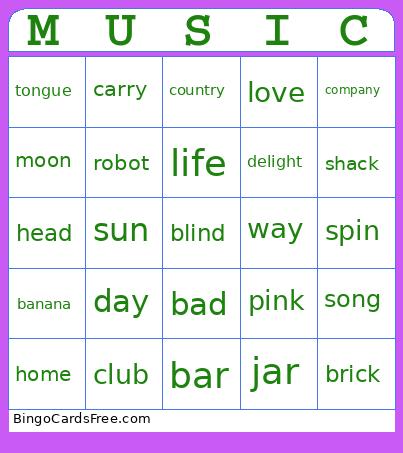 Trivia with a Twist Bingo