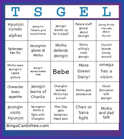 TSGEL Bingo