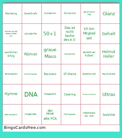TTV JHV 2025 Bingo Card