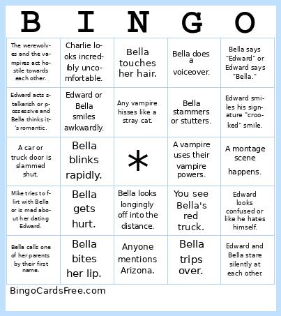 Twilight Bingo