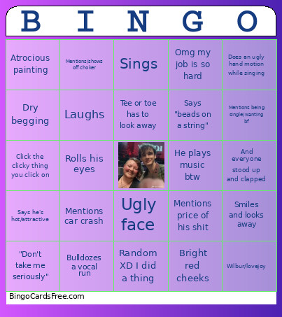 Tyler Bingo Card
