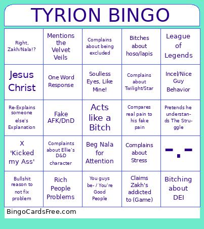 Tyrion Bingo