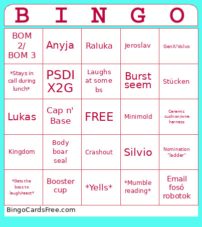 Ultimate Feca Bingo Card