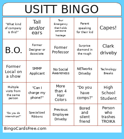 USITT Bingo Card