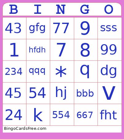 uwuuu Bingo