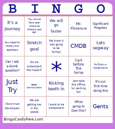 VED 25.3 Bingo Card