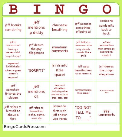 vegan samaritan bingo