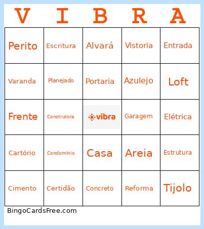VIBRA V1 Bingo Card