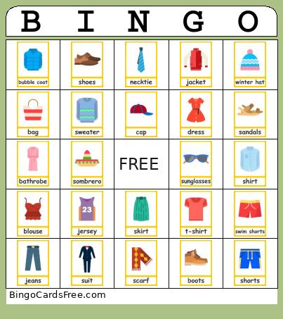 Vocabulary Bingo