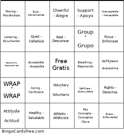VORSMC Bingo Card