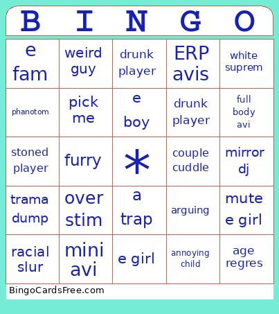 vrchat Bingo