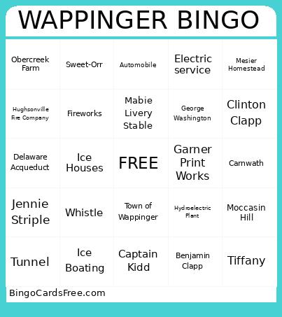 WAPPINGER Bingo Card