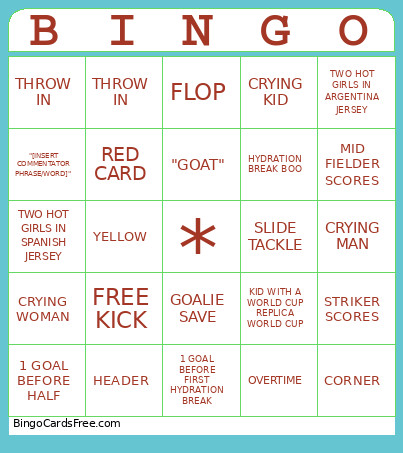 Wc2026 Bingo Card