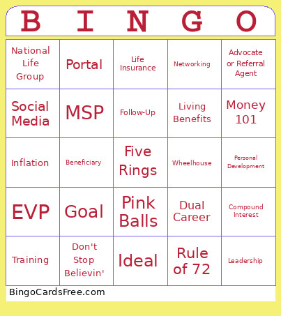 WCRTC 2026 Bingo Card
