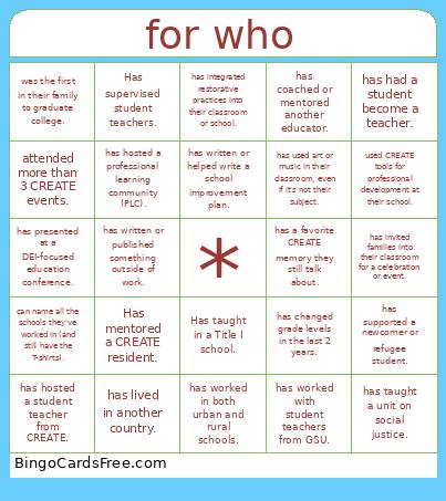 Wddqdqdwq Bingo Card