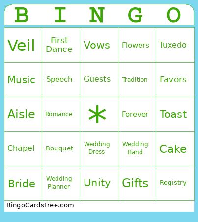Wedding Bingo