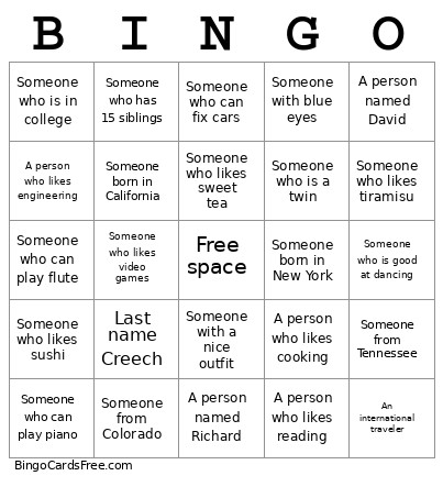 Wedding Bingo Card