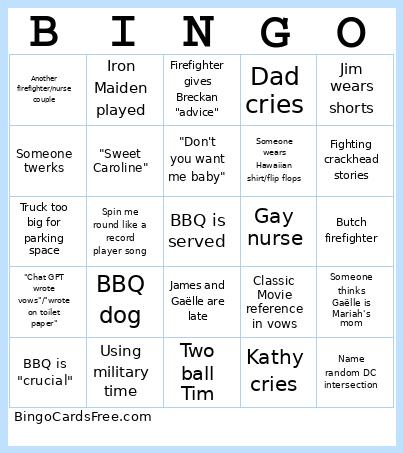 Wedding bingo
