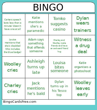 Wedding bingo
