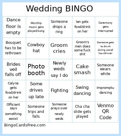 Wedding Bingo A+C