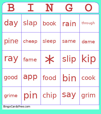 Week 4 Bingo Card
